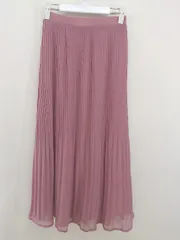 ◇ mysty woman ミスティウーマン ロング プリーツ スカート サイズF ピンク レディース  【中古】 【1206270002167】のサムネイル