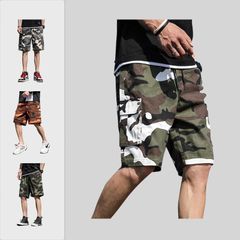 ハーフパンツ メンズ 迷彩 カーゴパンツ ショートパンツ 短パン 大きいサイズ 半ズボン ボトムス ゆったり イージーパンツ 接触冷感 サマー