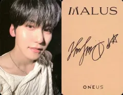 【中古】コレクションカード(男性) ONEUS/KEONHEE(コンヒ)/裏面ベージュ・印刷サイン入り/CD「MALUS(MAIN ver.)」封入特典フォトカード