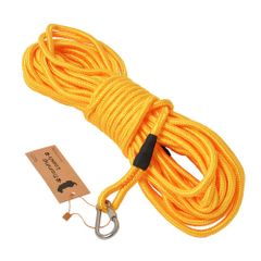 【特価商品】大型犬 中型犬 伸縮性 絡まりにくい トレーニングリード 水に浮く 軽量 しつけ 【4色展開】 丸ロープ 長いリード イエロー long 20m ロングリード leash SRT