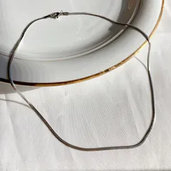 【サージカルステンレス】2mmシルバースネークチェーンのネックレス 45cm