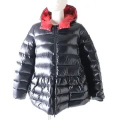 未使用品★正規品 VALENTINO ヴァレンティノ DUVET COUTURE 20AW フード付 Aライン ダウンジャケット レディース ブラック 38 イタリア製 h03-st30317-044のサムネイル