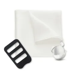 【迅速発送】Beirou ポケットチーフ シルク 100% 16匁 絹 大判 35×35cm 無地 高級光沢 メンズ ホルダー付き ハンカチ 型崩れ 結婚式 パーティー 披露宴 冠婚葬祭 舞台衣装【ホルダーと折り方ガイド 付き】…