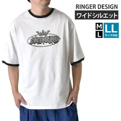 半袖Tシャツ 《1ホワイト》新品 未使用 メンズ tシャツ リンガー 綿 ワイドシルエット グラフティ ロゴ ストリート ファッション【C5P】【メール便2】ファッション メンズ M L LL 春 夏 秋