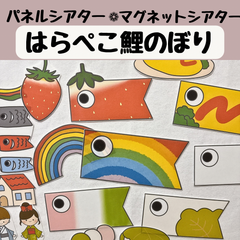 パネルシアター はらぺこ鯉のぼり 保育 こどもの日 こいのぼり 誕生会 台本付き