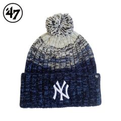 47brand フォーティーセブン ヤンキース カフニット カスケード ニットキャップ ニット帽 ぼんぼり ボンボン 正規取扱い メンズ レディース ブランド