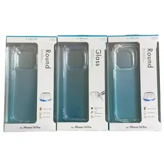 ♪02188 Round LEPLUS NEXT iPhone 14 PRO iPhone14PRO ケース カバー 耐衝撃ラウンドケース UTILO クリアケース 3個セット 未開封品