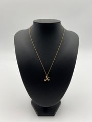 ポンテヴェキオ K18YG  D0.16ct イニシャルネックレス K