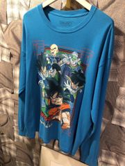 Vintage 2000年代 ★ ヴィンテージ ドラゴンボールZ ★ 90年代 アニメTEE　 ロングTシャツ サイズL ブルー　FK
