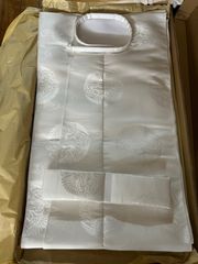 狩衣　冬　テトロン無双織　左右紐　在庫限り　白　新品　送料込