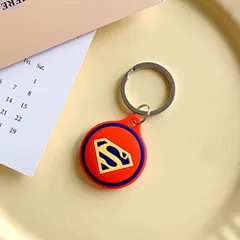 9 Airtagに対応保護ケース Airtag ケースカバー 耐衝撃 全面保護 紛失防止 軽量 男女兼用 for Airtagトラッカー用保護カバー 落下防止 萌え萌え おしゃれ 漫画 リングロープ 付き 1個入り