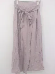 ◇ ◎ nano universe ナノ ユニバース リネン混 ロング スカート サイズ36 ピンク レディース P  【1301300001667】