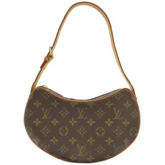 ルイヴィトン LOUIS VUITTON ショルダーバッグ ポシェット クロワッサン PM モノグラムキャンバス モノグラム ゴールド金具 茶   M51510 【中古】