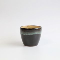 龍門司焼・黒釉そばちょこ