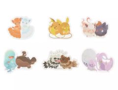 [Used] Stickers - Similar Die-Cut Stickers (6 pieces) - "Pokémon" - Pokémon Center Limited Edition