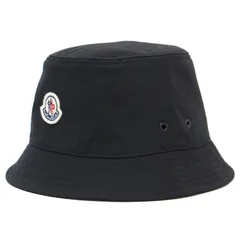 MONCLER モンクレール 帽子 ハット バケットハット ブラック 黒 L ワッペン コットン 綿 23秋冬 おしゃれ シンプル 無地 カジュアル 普段使い 高級 プレゼント バケハ【レディース】のサムネイル