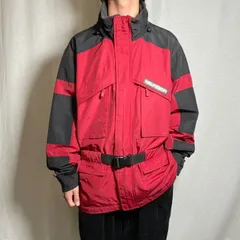 90年代 TOMMY HILFIGER トミーヒルフィガー アウトドアジャケット ウエストベルト メンズXL相当 【SS2506】