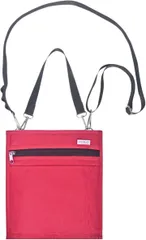 DZTSMART 保冷サコッシュ 縦型 防撥水 防水ジップ 多機能ショルダーバッグ メンズ/レディース対応 軽量 3層断熱 スマホ2台収納 アルミ保冷層 軽量160g 通勤/旅行/登山用/日常使い 5色展開(レッド,  ミディアム)