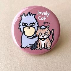『ハシビロコウと猫缶バッジ🐈』