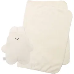 ☆ ウサギ ☆ スフレベアコンパクトひざ掛け ひざ掛け ブランケット クッションインブランケット ふわふわブランケット ひざかけ 膝掛け センバドー ぬいぐるみ 暖かい 軽い あったか ふわふわ 冷房対策 70×100cm 贈り物 ギフト おしゃれ