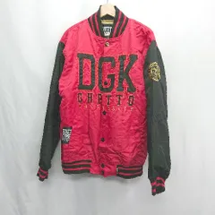 ◇ ⊇ DGK ディージーケー 英字ロゴ刺繍 長袖 ブルゾン サイズ表記なし レッド ブラック メンズ E  【1411280046814】のサムネイル