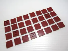 レゴ★未使用！ダークレッドの２×２タイル３２点セット