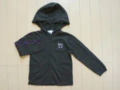 タルティーヌ エ ショコラ タルティーヌエショコラ アウトレット 子供服 男の子 3歳 約 90cm 95cm ベビー服 長袖 ニット ジップアップ パーカー グレー 春 秋 ★3 トップス ボーイズ キッズ ベビー 【中古】