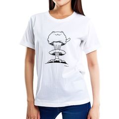 Tシャツ 半袖 カットソー トップス メンズ レディース ユニセックス 猫 ネコ雲 爆発 ストリート ワンポイント S/S TEE ホワイト 白 NKKM