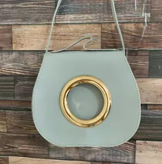 レディース、ミニショルダーバッグ　【グレー】　新品・未使用品