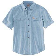 カーハート　シャンブレー　半袖　シャツ　ブルー　●新品　Carhartt