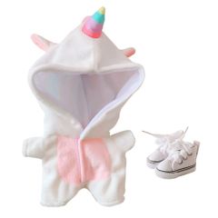 ぬいぐるみ 用 カバーオール+靴 2点セット サメの服 パジャマ 人形ベビー服 汎用 適用サイズ：20cm