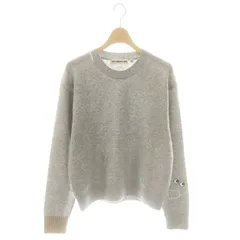 アニヤハインドマーチ ANYA HINDMARCH × ユニクロ UNIQLO プレミアムラムクルーネックセーター ニット 長袖 ウール M グレー /NR ■OS