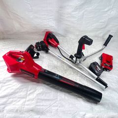 【未使用】【バッテリ新品】【セット価格】 刈払機 + ブロアー 電動 充電式 ワイヤレス 48V バッテリーと充電器 セット STE403 P24AB【790-1】【795】
