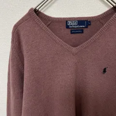 ポロ ラルフローレン Polo by Ralph Lauren ニット セーター Vネック ポロ刺繍 w906306ss