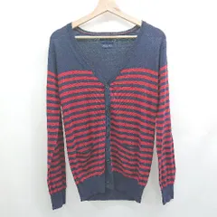 ◇ ⊇ NANO UNIVERSE ナノ・ユニバース ボーダー柄 長袖 カーディガン サイズＭ ボーダー系 レディース E  【1507280011256】