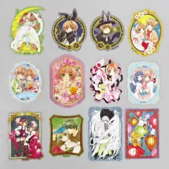 【中古】シール・ステッカー 全12種セット 「カードキャプターさくら トレーディングきらきらクリアステッカー」 CLAMP展グッズ