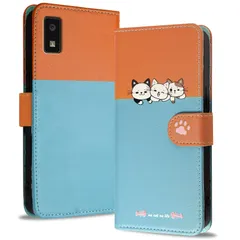 Reddylin 対応 Aquos Wish3 ケース 手帳型 Aquos Wish3 スマホケース 手帳型 かわいい猫 アクオスWish3ケース カード収納 アクオス ウィッシュ 3 ケース スタンド機能 SH-53D ケース 手帳型 5.7インチ SH-M