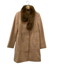 ア・デイ・イン・ザ・ライフ ノーカラーコート ファー付き レディース SIZE 36 (XS) A DAY IN THE LIFE