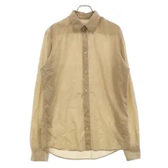Maison Margiela 10 (メゾン マルジェラ) 09SS ここのえ期 コットンガーゼ レギュラーカラー 長袖シャツ ベージュ DL094のサムネイル