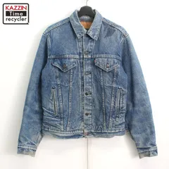 80s USA製 vintage Levi's 71506 裏地ブランケット デニムジャケット メンズ Lサイズ相当