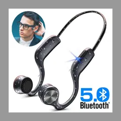 骨伝導 イヤホン ワイヤレスイヤホン bluetooth5.0 iPhone android適用 ヘッドホン スポーツ 高音質 防水防汗 超軽量EJ-E9