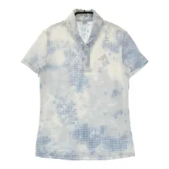 サイズ： ADIDAS GOLF アディダスゴルフ  シアサッカー 半袖ポロシャツ タイダイ ホワイト系 [240101307856]# ゴルフウェア レディース ストスト