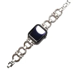 Royce&Roland 互換品 互換品/代替品 チェーンバンド おしゃれ 時計 メタル/シルバー 工具不要/メンズ レディース ギフト プレゼント Apple Watch アップルウォッチ(スターライト,  44mm 45mm 46mm)