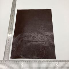 【正規販売店】栃木レザー　ハギレ　バケッタ　Ａ４サイズ　0.7mm　チョコ　濃茶　送料無料　はぎれ　レザー　本革　レザークラフト　240718-25