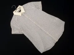 BEAUTY & YOUTH ビューティ&ユース ユナイテッドアローズ ストライプ 半袖 シャツ sizeS/オフホワイトｘ紺 ■◆ メンズ