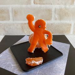 食品サンプル☆みかんのオブジェ☆頑張るぞ！みかん