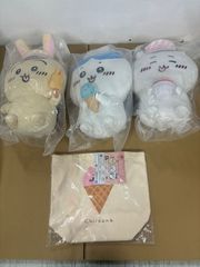 MO-00129 치이카와 꿀벌 토끼 이치 반 복권 아이스크림 봉제 장난감 토트 백