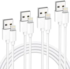 iPhone 充電ケーブル【0.25m/0.5m/1m/1.5m】4本 ライトニングケーブル 急速lightning ケーブル 急速充電 iphone 充電コード ケーブル アイホン 断線防止 超高耐久 iPhone iPad 各種対応