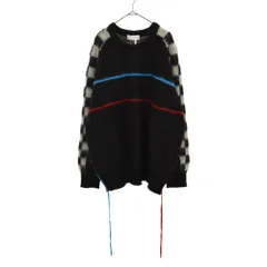 FACETASM (ファセッタズム) BMX MOHAIR SWEATER ビーエムエックス クルーネックモヘアニットトレーナー ブラックのサムネイル