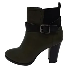 DIANA(ダイアナ) ショートブーツ 21 1/2 レディース - カーキ×黒 レザー